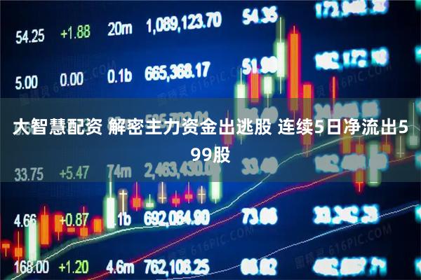 大智慧配资 解密主力资金出逃股 连续5日净流出599股