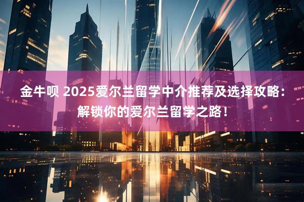 金牛呗 2025爱尔兰留学中介推荐及选择攻略：解锁你的爱尔兰留学之路！